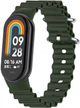 Ремешок BeCover Wave Style для Xiaomi Mi Smart Band 8 / 9 / 10 Dark Green (BC_714351) - изображение 1