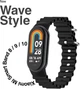 Ремешок BeCover Wave Style для Xiaomi Mi Smart Band 8 / 9 / 10 Black (BC_714348) - изображение 6