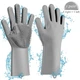 Перчатки силиконовые Kitchen Gloves for washing dishes для мойки посуды Grey (10508-hbr) - изображение 2