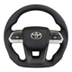 Руль для Toyota Land Cruiser 200(16-21), Prado 150(18-23). С комплектом для установки подогрева. Подушка из кожи. Логотип и кнопки – хром. - изображение 4