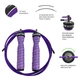 Скакалка скоростная для кроссфита UP & FORWARD Speed Rope PRO+ 3 м Фиолетовый (1706339804) - изображение 4