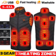 Мужской жилет с подогревом HeatFashion Electric Heating Vest 13 зон Черный M (AI1699) - изображение 5