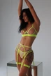 Спокусливий комплект колір яскравий жовтий Sexy desires Sweet cand розмір L - зображення 1