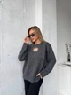 Подовжений светр із м'якого трикотажу Оne size 42-48 Сірий (4783) - зображення 5