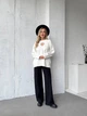 Удлиненный свитер из мягкого трикотажа Оne size 42-48 Белый (4783) - изображение 7