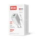 Мережевий зарядний пристрій ColorWay GaN Mini 20W PD Port PPS USB (Type-C PD + USB QC4.0) White (CW-CHS062PDC-WT) + кабель Type-C - зображення 2