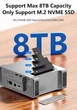 Док станция Хаб Blueendless MAC908 9 в 1 USB Type-C с поддержкой M2 SSD NVMe для Mac Mini M4 / M4 Pro 9 портов - изображение 8