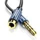 Аудіокабель UGREEN AV118 3.5mm Male to 3.5mm Female, nylon braid, 2m Black (UGR-40675) - изображение 3