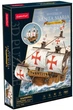 3D пазл объемный Cubic Fun Корабль Санта-Мария 204 элемента T4038h - изображение 2