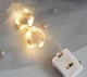 Гирлянда - нить на батарейках Роса 2 м, 20 LED, желтый свет - изображение 6