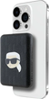 Powerbank Karl Lagerfeld Karl Head Pin MagSafe 5000 mAh 15W Black (KLPB5FPGKSKIHK) - obraz 1