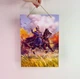 Постер "Осень" от украинской художницы Гундич Наталии. Серия "Казаки. Год коня". Формат а4. - изображение 2