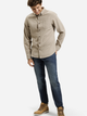 Сорочка бавовняна чоловіча Cross Jeans 35621-053 2XL Бежева (8697319810196) - зображення 3