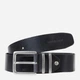 Pasek męski skórzany Cross Jeans 0567K-020 100 cm Czarny (8697319769340) - obraz 1
