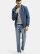 Толстовка на блискавці чоловіча Cross Jeans 25503-005 2XL Синя (8697319721096) - зображення 3