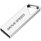Флешка MoveSpeed Брелок 64Gb USB 2.0 Silver - изображение 1