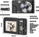 Фотоаппарат KOASDVS Compact Autofocus 48Мп / CMOS / FHD 1080P 30fps / 16Х цифровой зум / Bluetooth / Черный (B0B31N3VV2) - изображение 4