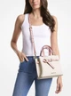 Cумка Michael Kors Emilia small logo satchel, white/pink - зображення 3
