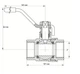 Кран шаровой Koer 2" ГГР газ [KR.214.G] [KR0137] - изображение 2