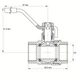 Кран шаровой Koer 1/2" ГГР газ [KR.214.G] [KR0123] - изображение 3