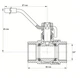 Кран шаровой Koer 3/4" ГГР газ [KR.214.G] [KR0113] - изображение 3