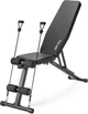Складная регулируемая скамья для тренировок Gymtek XL400 с эспандерами для дома - изображение 1