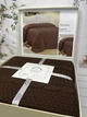 Вязаный плед 220 на 240 см Romeo Home шоколад - изображение 2