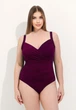 Слитный купальник Fuba 25812154 бордовый 56 (4XL) бедра 121-125 см грудь 4D-5E - изображение 2