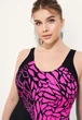 Слитный купальник Fuba 25133127 Малиновый 58 (5XL) бедра 126-130 см грудь 3C-4D-5E - изображение 2