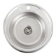 Кухонна мийка з нержавіючої сталі Platinum ДЕКОР 490 (0,6/170 мм) - зображення 1