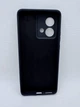 Чехол накладка Silicone Cover Full для Motorola Edge 40 Neo Черный - изображение 3