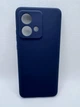 Чехол накладка Silicone Cover Full для Motorola Edge 40 Neo Темно-синий - изображение 2