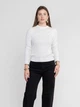 Джемпер жіночий білий трикотажний Arber Crew-neck FW AM1 M білий (KW10.06.00.53) - изображение 2
