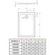 Душовий піддон Radaway Doros F 1200x900x55 Білий (SDRF1290 01) - изображение 2
