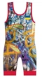 Борцовское трико Graffiti 2XL красное (WSL-004) - изображение 1