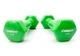 Гантель для фитнеса EasyFit EF-0010-GN, виниловая, шестигранная, 1 кг, Зелёная (1 шт.) - изображение 2