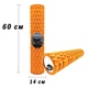 Массажный ролик EasyFit EF-2037-OR, EVA-пена, оранжевый, 60×14 см - для йоги, фитнеса, реабилитации - изображение 4