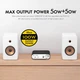 Підсилювач потужності Nobsound NS-10G 2.0-канальний (50Вт+50Вт) Bluetooth 5.0-100W HiFi аудіо міні цифровий підсилювач із блоком живлення ЦАП TPA3116 Black - зображення 2