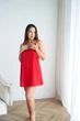 Комплект домашній жіночий халат і нічна сорочка Onora Collection L-XL червоний - зображення 8