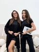Комплект женский четверка халат футболка шорты штаны Evelyn Collection S-M черный - изображение 14