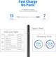 Стилус Stylus Pen для iPad 2018-2025, черный, с отклонением ладони, магнитным креплением и быстрой зарядкой 15 мин. - изображение 3