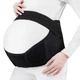 Пояс бандаж для беременных дородовой и послеродовой UFT Bandage XL Black Универсальный регулируемый корсет для поддержки живота Черный - изображение 4