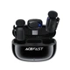 Комплект беспроводных петличных микрофонов ACEFAST R2 wireless lavalier microphones Type-C 300mAh Black (6974316284901) - изображение 1