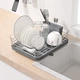 Сушарка для посуду з органайзером MBM HOME DR-02 GRAY сіра - зображення 1
