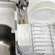 Сушарка для посуду з органайзером MBM HOME DR-02 WHITE біла - зображення 6