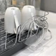 Сушарка для посуду з органайзером MBM HOME DR-02 GRAY сіра - зображення 4