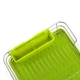 Сушарка для посуду з органайзером MBM HOME DR-02 GREEN зелена - зображення 5