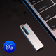 Металлическая USB Флешка для компьютера USAMS Aluminum Alloy High Speed 8GB US-ZB096 Серый - изображение 2