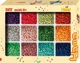 Zestaw mozaiki termicznej Midi Średni zestaw-sorter koralików 9600 szt. 12 kolorów 5+ (HM-2096) - obraz 1