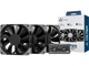 Корпусний вентилятор Montech E28 PWM 3-Pack Black - зображення 6